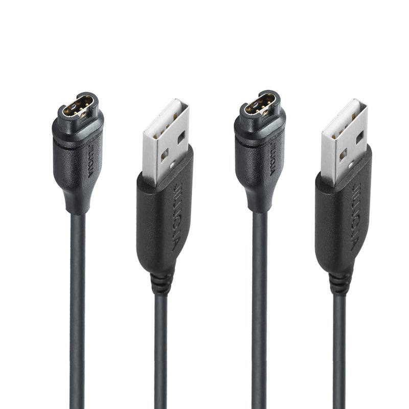 JIUJOJA Charger Cable Compatible with Garmin Watch - 3.93ft Length (2Pack) - Image 1